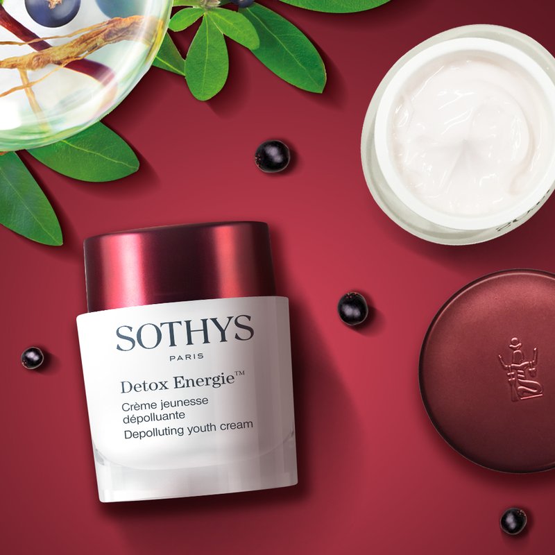 Naturlige aktive ingredienser skabt af Sothys® der viser mærkets engagement i bæredygtig udvikling