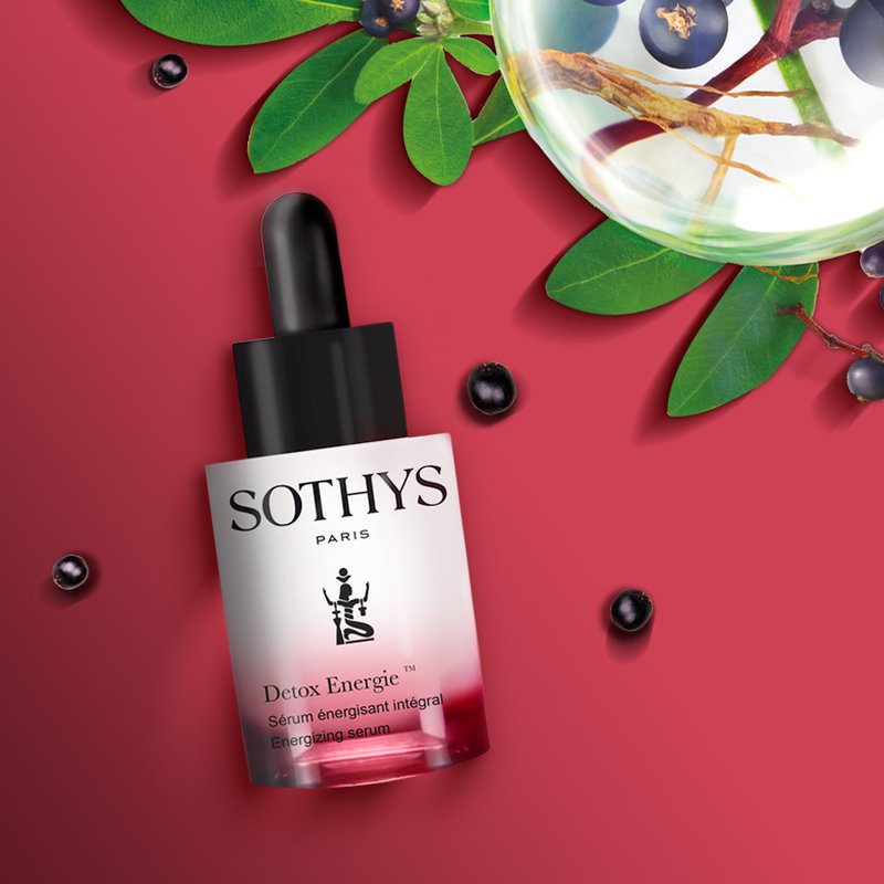 Naturlige aktive ingredienser skabt af Sothys® der viser mærkets engagement i bæredygtig udvikling